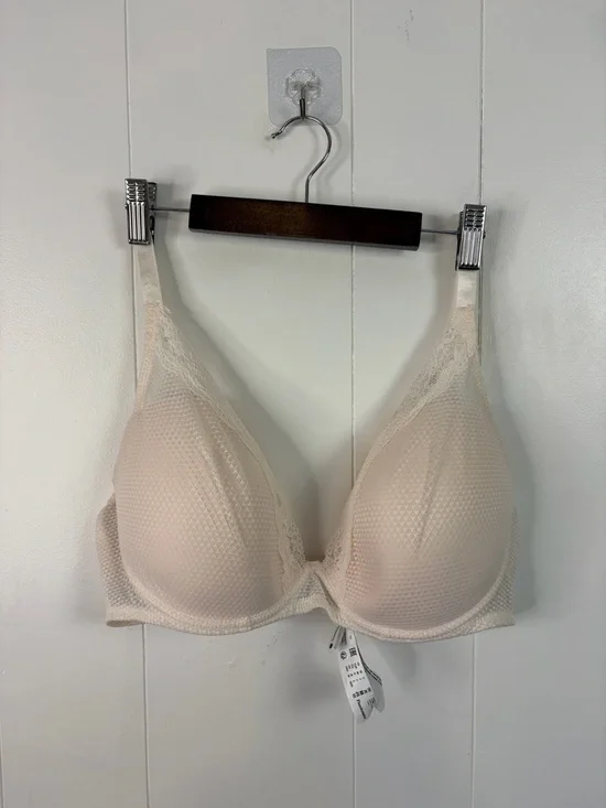 Passionata by Chantelle Brooklyn Plunge Lace T-Shirt Bra Underwire Beige 36DDD - Picture 3 of 8
